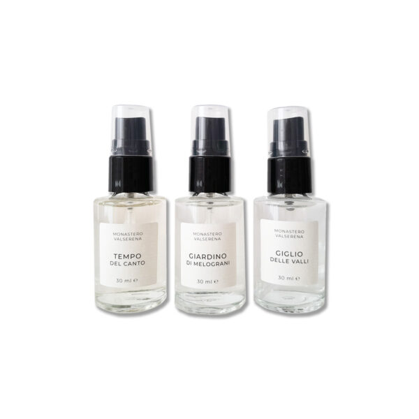 Dárkový set vůní - Čas zpěvu, Zahrada granátových jablek, Konvalinka 3x30ml