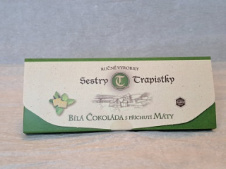 Bílá čokoláda s příchutí máty 100g 